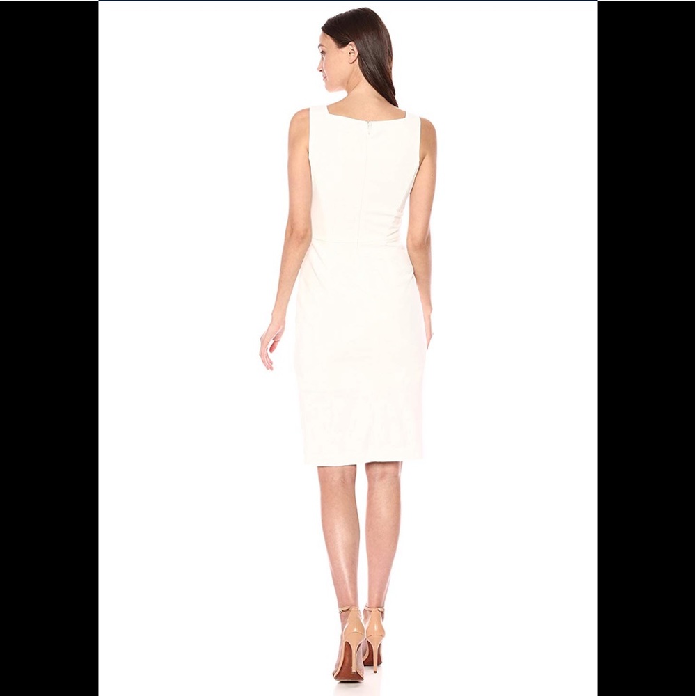 Betsey Johnson Sleeveless Scuba Crepe  ivory,NWT - Picture 2 of 8